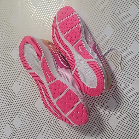 💖Nike sneakers (White/Pink and yellow)💖 - Picture 3 of 4
